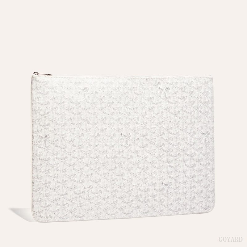 White Goyard SENAT GM DOCUMENT CASE | HGHJ8945