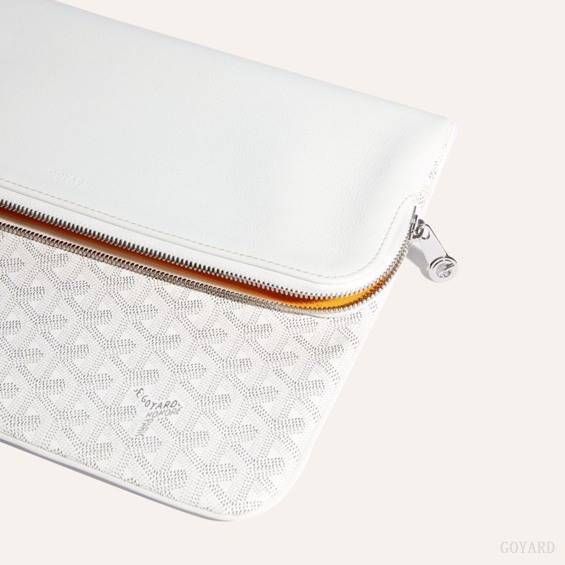 White Goyard Sainte-Marie GM Clutch | AIVX6853