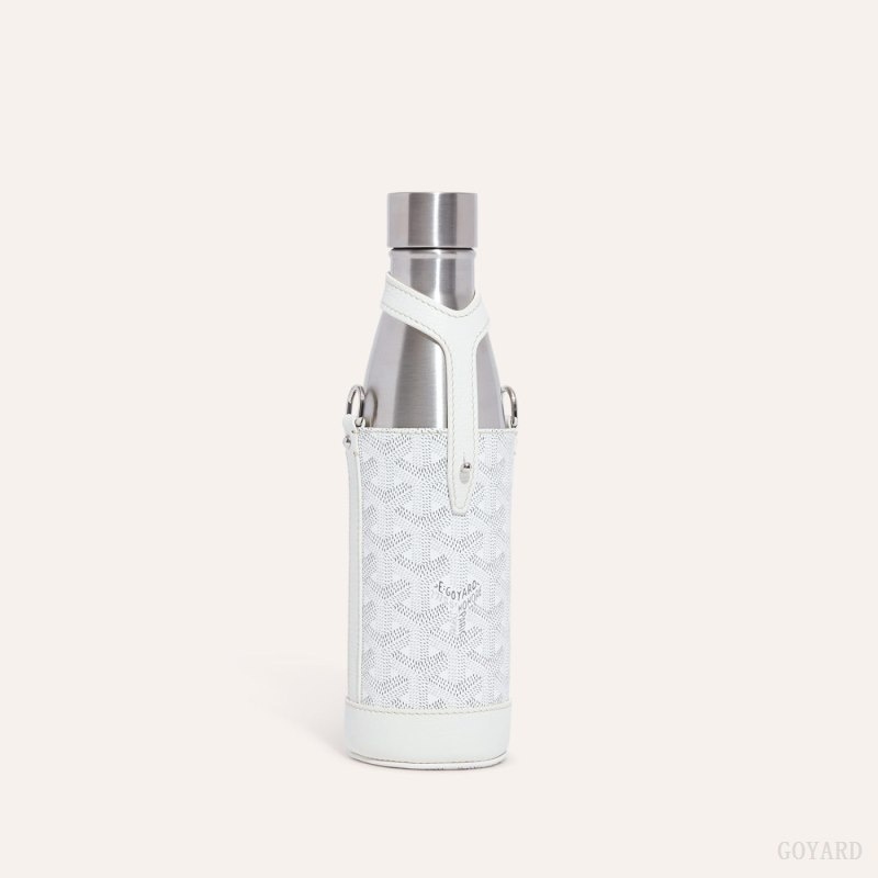 White Goyard Yonne MM Case & Flask | SRHD5654