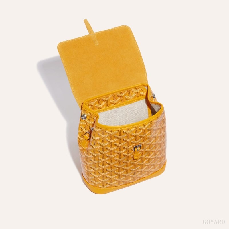 Yellow Goyard Alpin Mini Backpack | BHWE0090