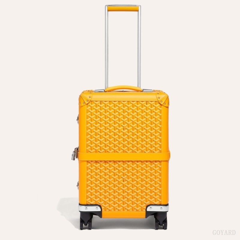 Yellow Goyard BOURGET PM TROLLEY CASE | INEI1895