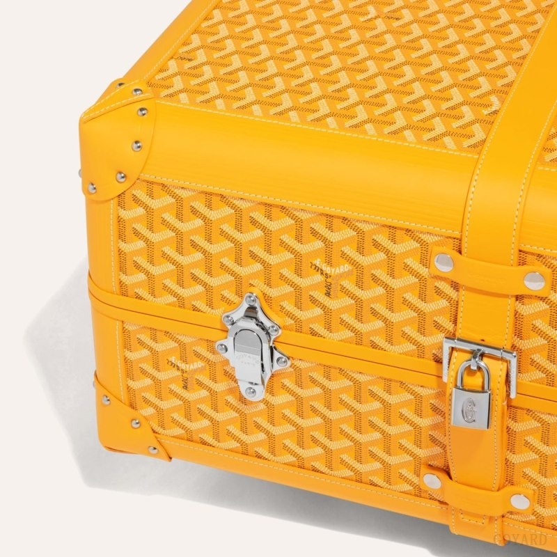 Yellow Goyard BOURGET PM TROLLEY CASE | INEI1895