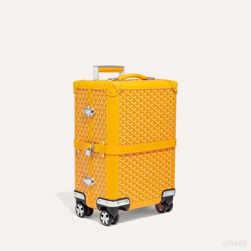 Yellow Goyard BOURGET PM TROLLEY CASE | INEI1895