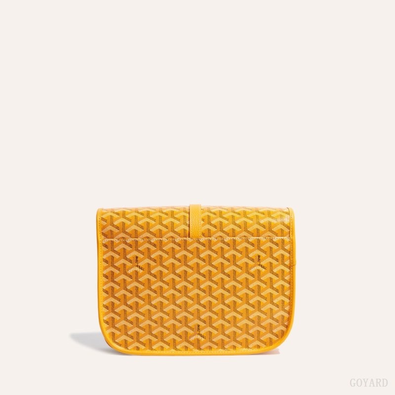 Yellow Goyard Belvedere MM Bag | GULV9030