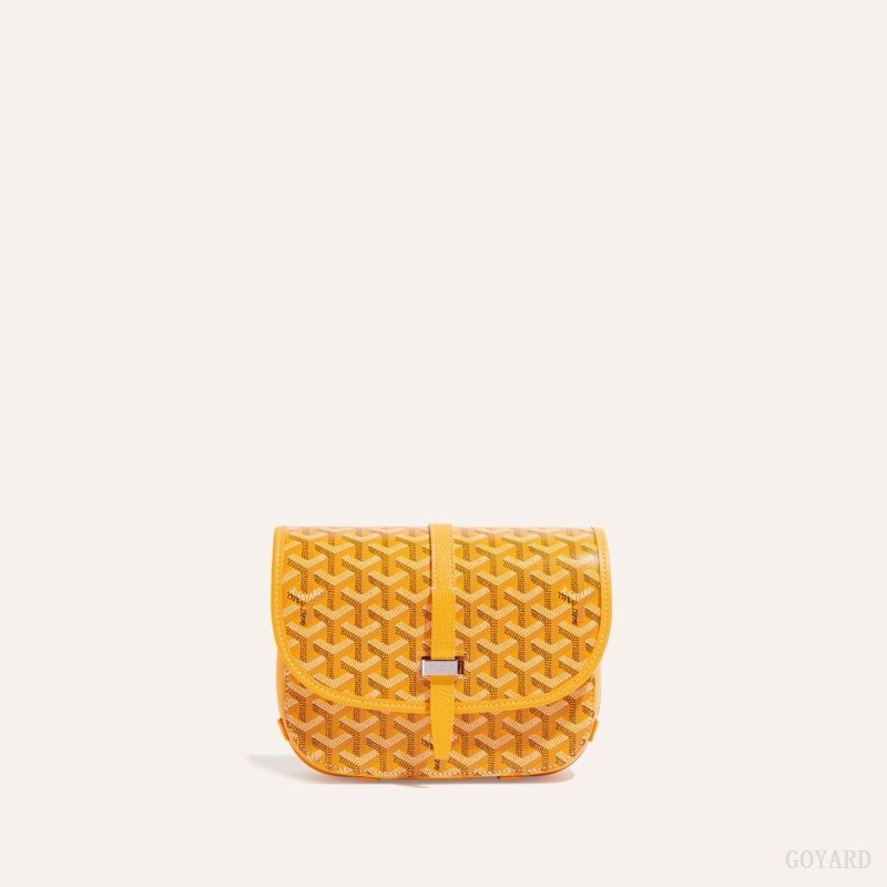 Yellow Goyard Belvedere PM Bag | TFBG4849