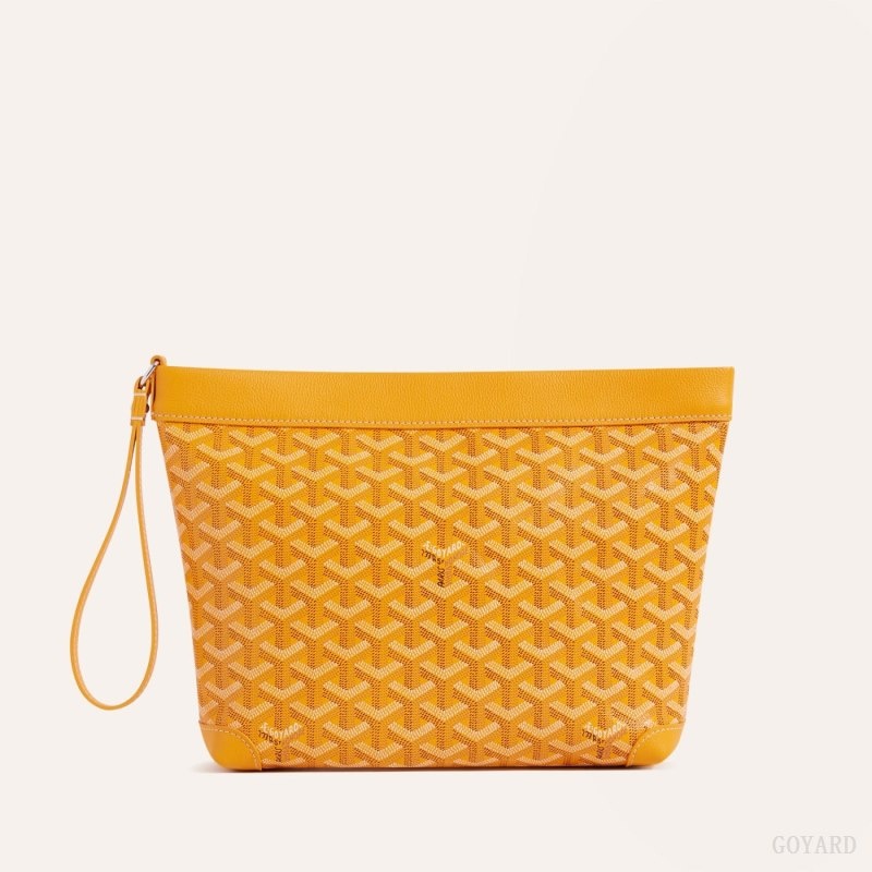 Yellow Goyard Conti pouch | DYOT7894