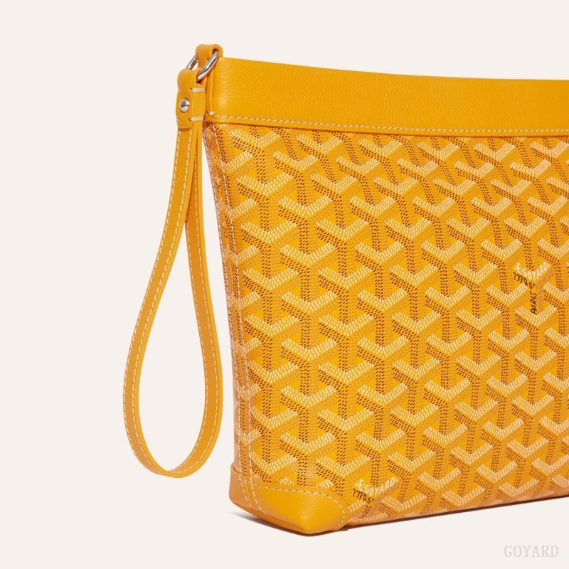 Yellow Goyard Conti pouch | DYOT7894