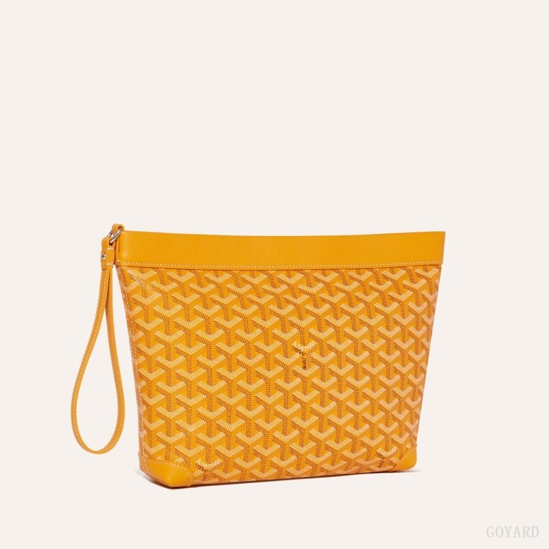 Yellow Goyard Conti pouch | DYOT7894