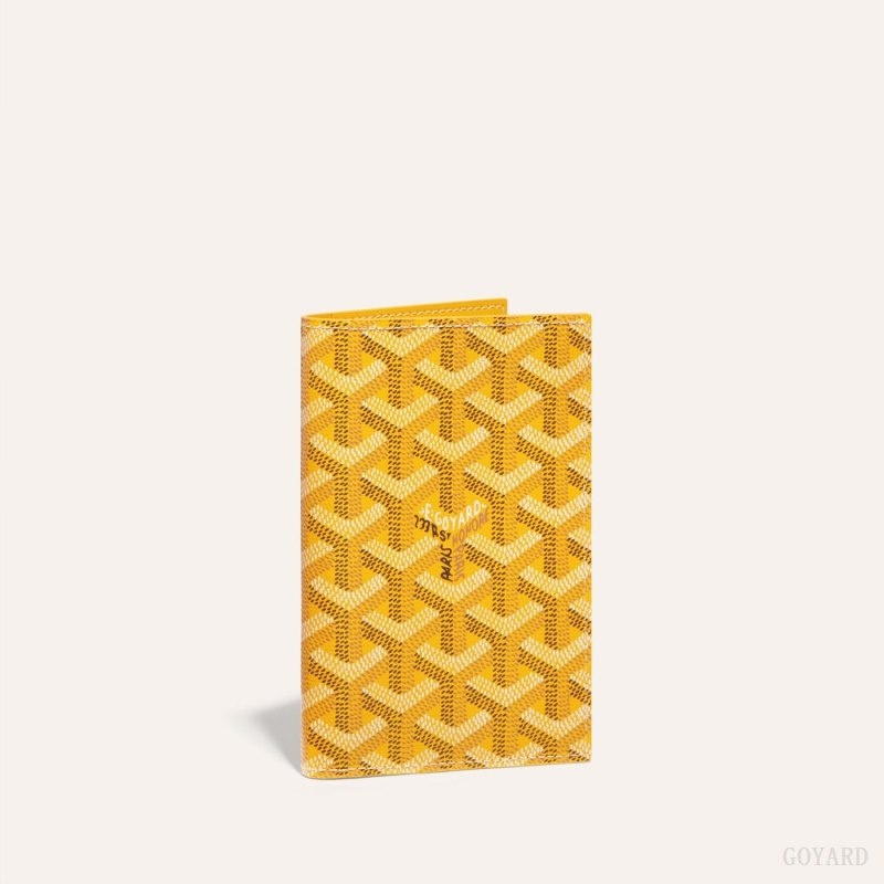 Yellow Goyard GRENELLE PASSPORT COVER | ILVX1276