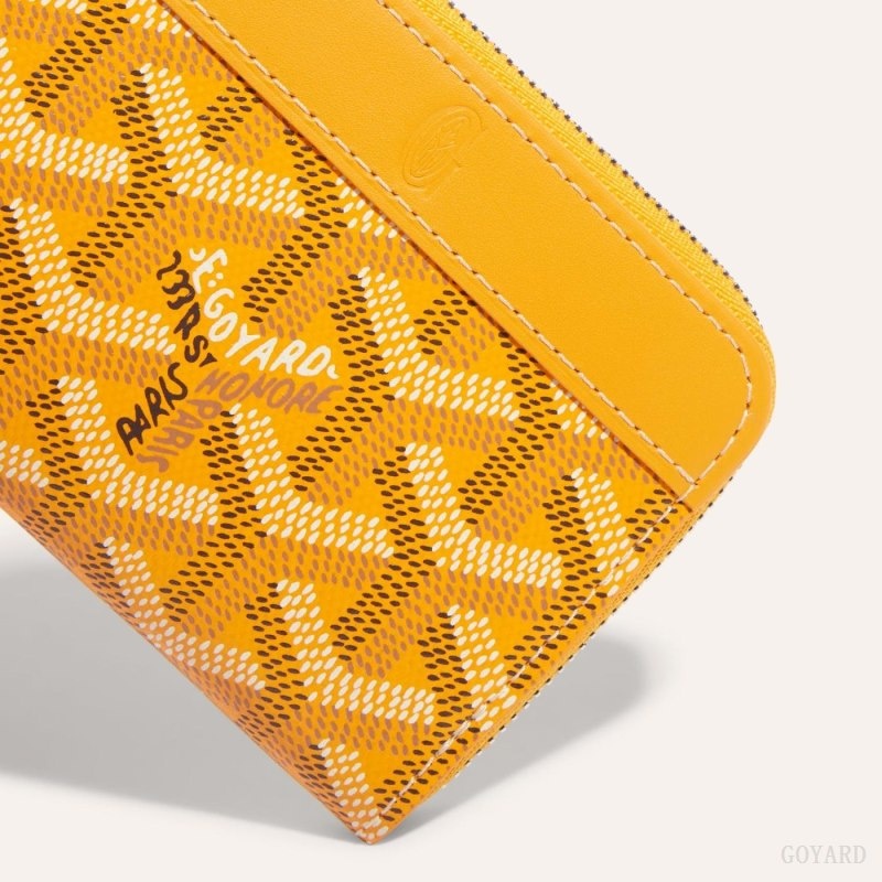 Yellow Goyard MATIGNON MINI WALLET | OBVY7579