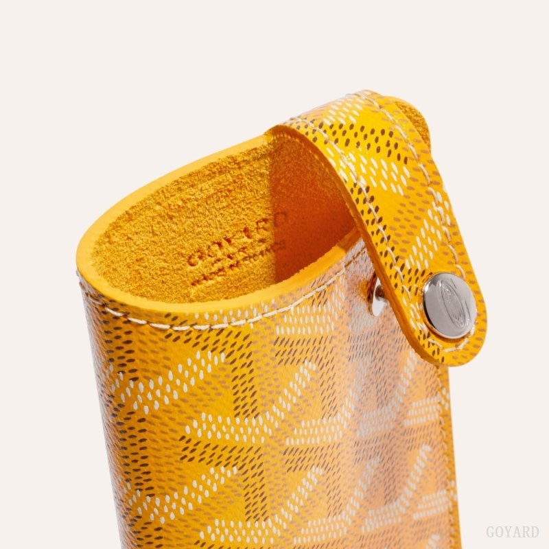 Yellow Goyard MONTMARTRE PM GLASSES CASE | IRZB8213