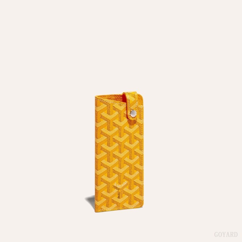 Yellow Goyard MONTMARTRE PM GLASSES CASE | IRZB8213