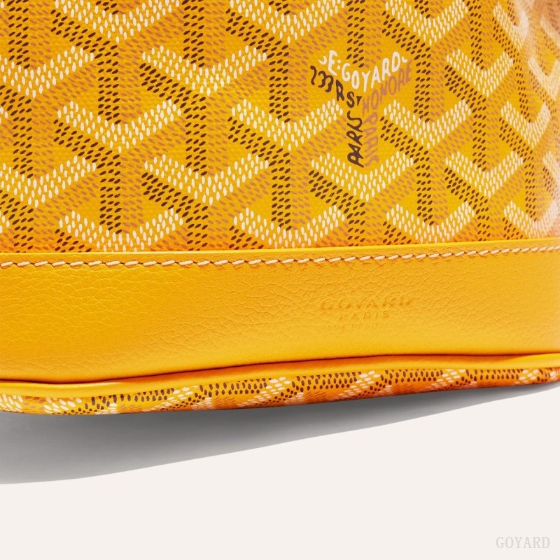 Yellow Goyard PETIT FLOT BUCKET BAG | EGVK2021