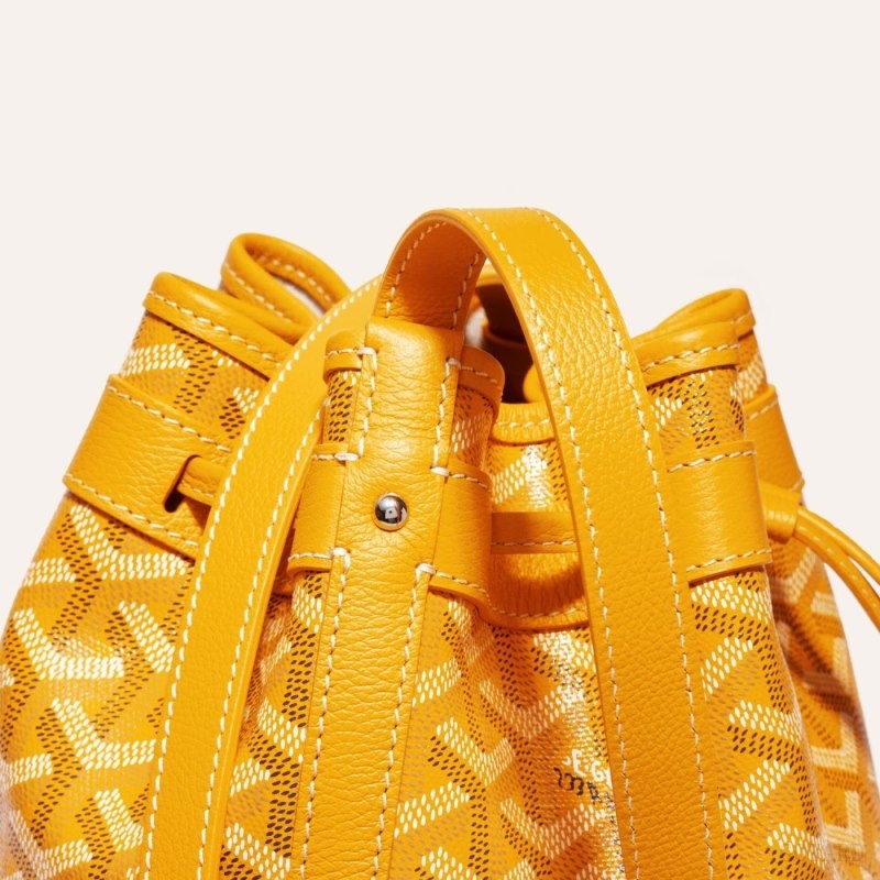 Yellow Goyard PETIT FLOT BUCKET BAG | EGVK2021