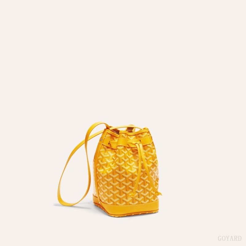 Yellow Goyard PETIT FLOT BUCKET BAG | EGVK2021