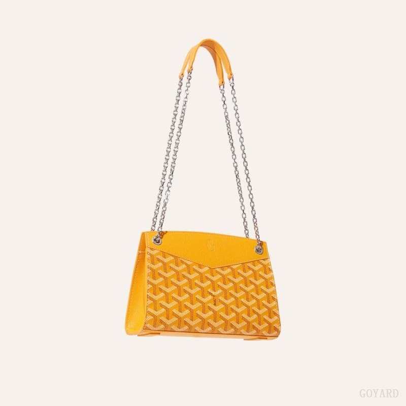 Yellow Goyard Rouette Structuré Mini Bag | JZOW5622