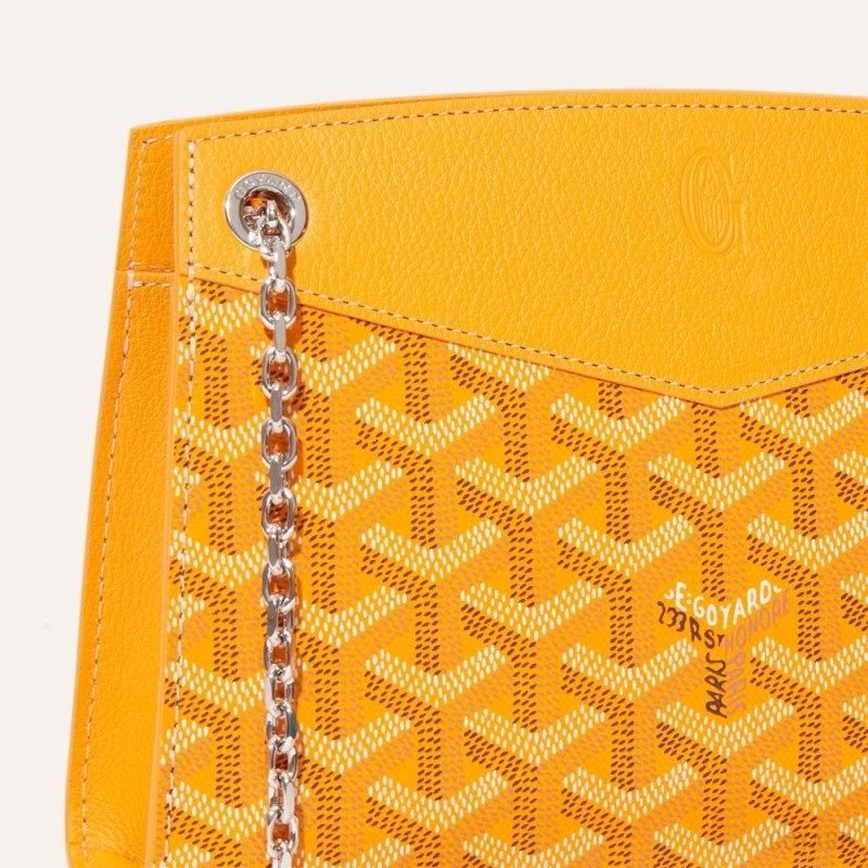 Yellow Goyard Rouette Structuré Mini Bag | JZOW5622