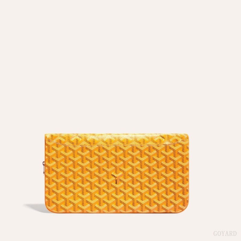 Yellow Goyard SAINTE-MARIE CLUTCH | KADV6432