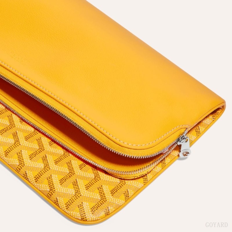 Yellow Goyard SAINTE-MARIE CLUTCH | KADV6432