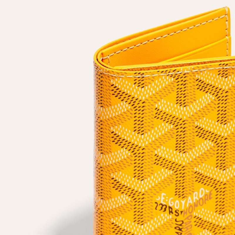 Yellow Goyard SAINT-PIERRE CARD WALLET | JBCQ0372