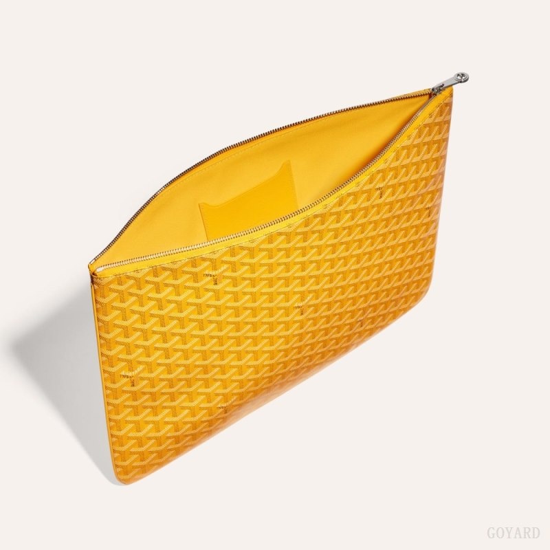 Yellow Goyard SENAT GM DOCUMENT CASE | JPEB1983