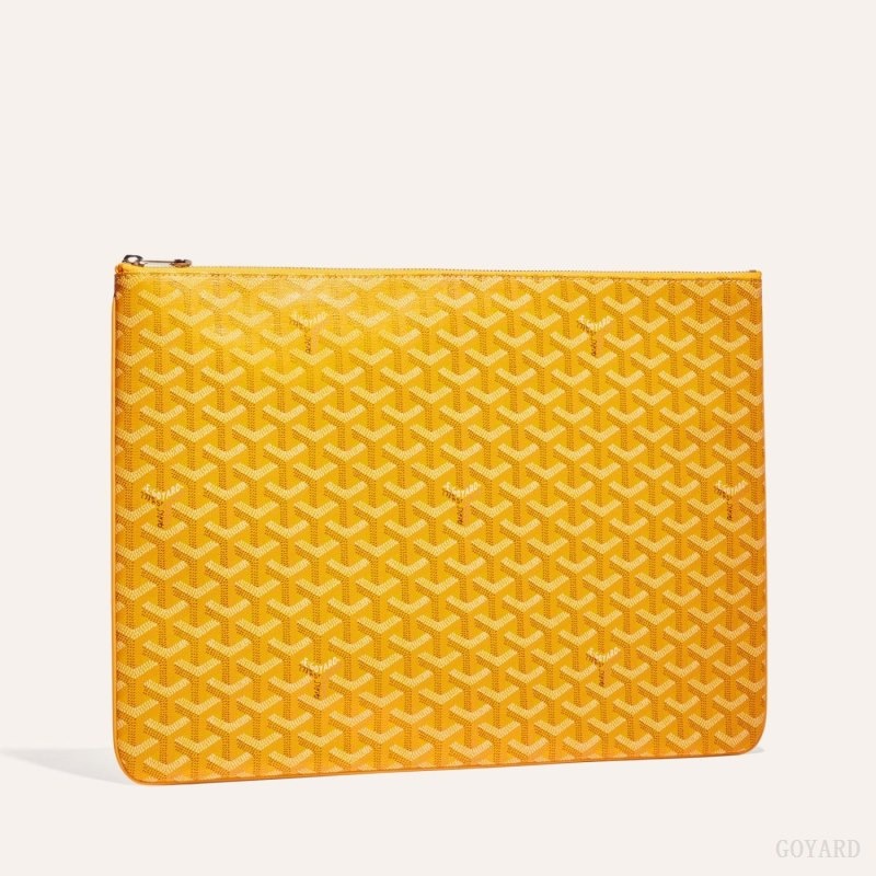 Yellow Goyard SENAT GM DOCUMENT CASE | JPEB1983