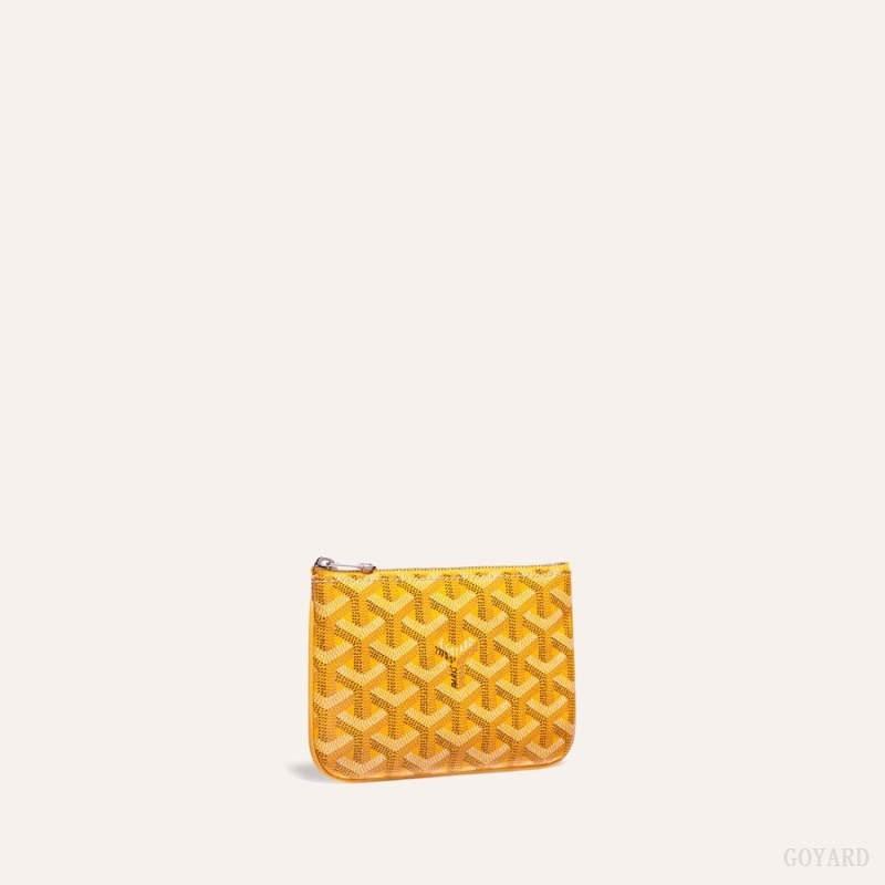 Yellow Goyard SÉNAT MINI WALLET | MDSB8950