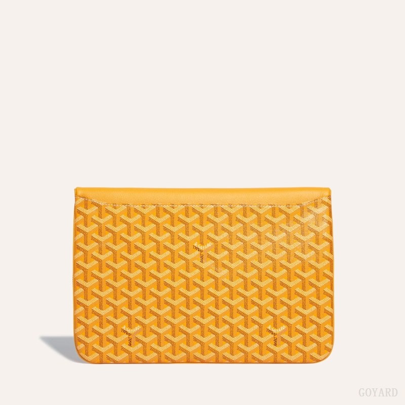 Yellow Goyard Sainte-Marie GM Clutch | WKFY3862