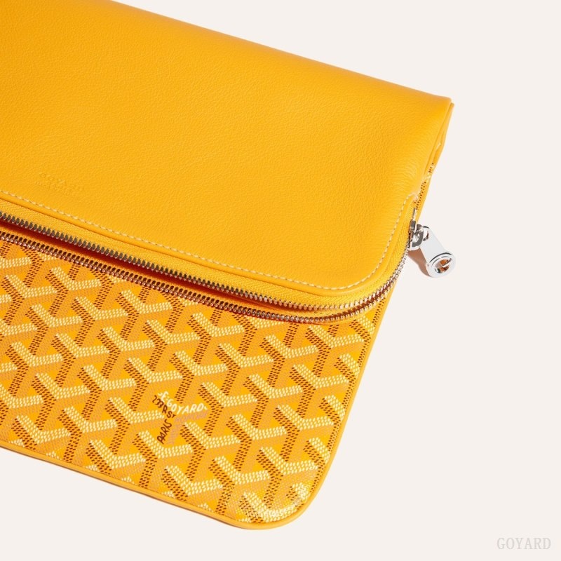 Yellow Goyard Sainte-Marie GM Clutch | WKFY3862