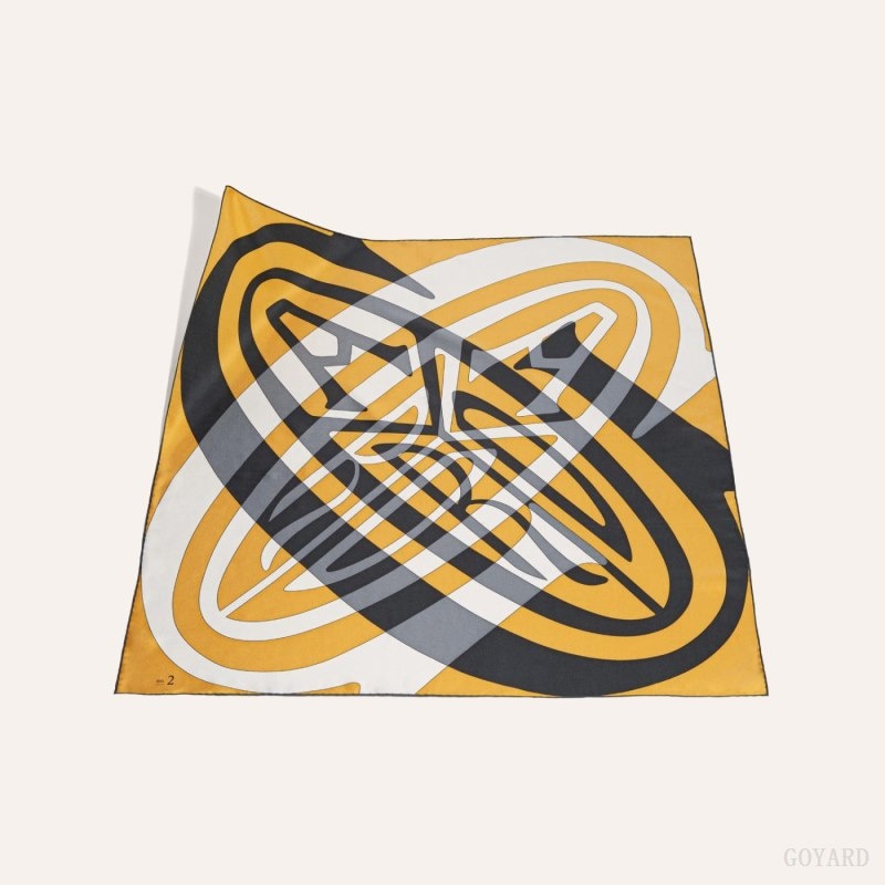 Yellow / Black Goyard SCARF N°2 | FRYK3727